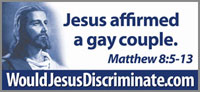 Jesus affirmed a gay couple